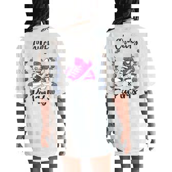 Cute Chucks And Pearls 2024 Black History Proud Mother Women's Oversized Comfort T-Shirt Back Print | Seseable UK