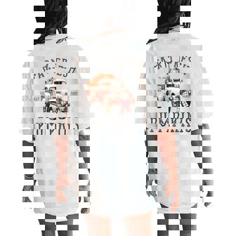 Farm Fresh Pumkins Women's Oversized Comfort T-Shirt Back Print - Monsterry