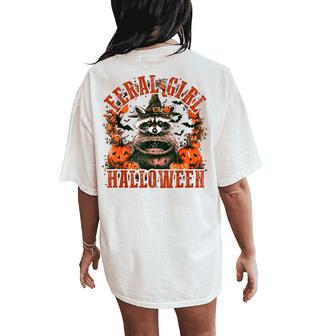 Feral Girl Halloween Women's Oversized Comfort T-Shirt Back Print - Thegiftio UK