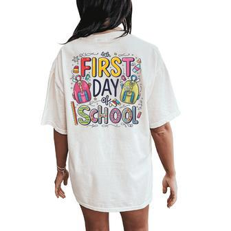 First Day Of School First Day Of School Event For Students Women's Oversized Comfort T-Shirt Back Print - Monsterry UK