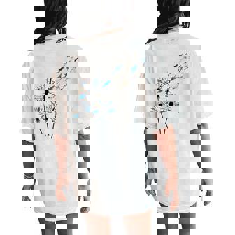 Flower Dandelion Sharks For Shark Lover Shark Women's Oversized Comfort T-Shirt Back Print | Mazezy