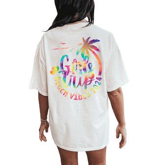 Girls Weekend Girls Trip Beach Vibes 2024 Women's Oversized Comfort T-Shirt Back Print - Thegiftio UK