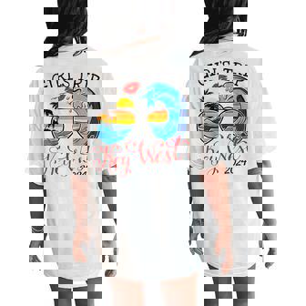 Girls Trip Key West 2024 Beach Vacation Birthday Squad Women's Oversized Comfort T-Shirt Back Print - Thegiftio UK