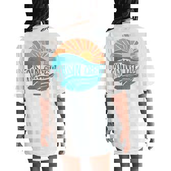 Groovy Cousin Crew 2024 Summer Vacation Beach Family Women's Oversized Comfort T-Shirt Back Print - Seseable