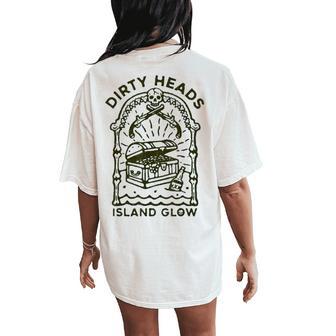 Heads Dirty Island Glow Apparel For Women Women's Oversized Comfort T-Shirt Back Print - Thegiftio UK