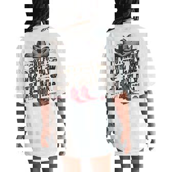I'm Voting For The Outlaw Retro The Hillbilly 2024 Women's Oversized Comfort T-Shirt Back Print | Mazezy