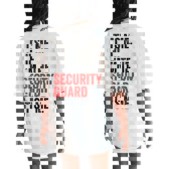 It's Me Hi I'm The Security Guard It's Me Retro Women Women's Oversized Comfort T-Shirt Back Print - Thegiftio