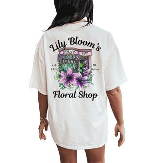 Lily Blooms Floral Shop It-Starts-With Us Bookish Women's Oversized Comfort T-Shirt Back Print | Seseable UK