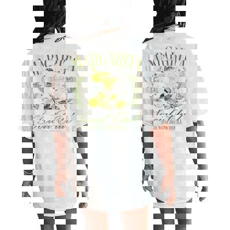 Margarita Social Club Est Tequila Cocktail Club Drinking Women's Oversized Comfort T-Shirt Back Print - Seseable