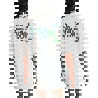 Mom Of The Birthday Boy Hole In One Golf Sport Matching Women's Oversized Comfort T-Shirt Back Print - Thegiftio