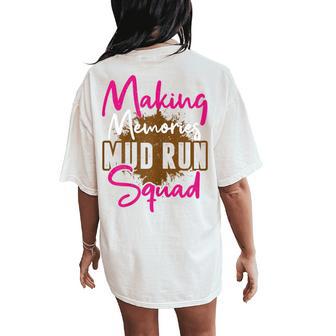 Mud Girl Run Women's Oversized Comfort T-Shirt Back Print - Thegiftio UK