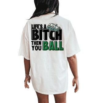 Then You Ball Streetwear s Summer Graphic Prints Women's Oversized Comfort T-Shirt Back Print - Monsterry CA