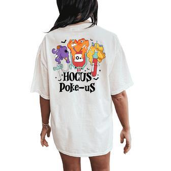 Phlebotomist Medical Lab Tech Nurse Halloween Spooky Health Women's Oversized Comfort T-Shirt Back Print - Thegiftio UK