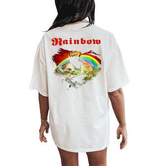 Rainbow Rising Ritchie Blackmore Rock Women's Oversized Comfort T-Shirt Back Print - Thegiftio UK