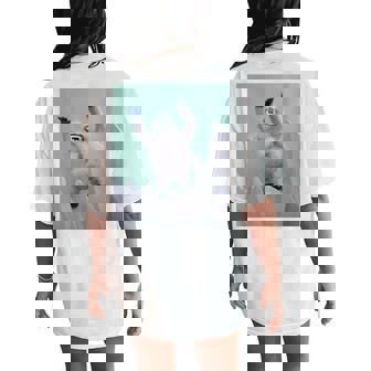 Retro Abominable Snowman Women's Oversized Comfort T-Shirt Back Print - Monsterry