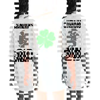 Shenanigans Squad St Patrick's Day Ireland Irish Culture Women's Oversized Comfort T-Shirt Back Print - Monsterry