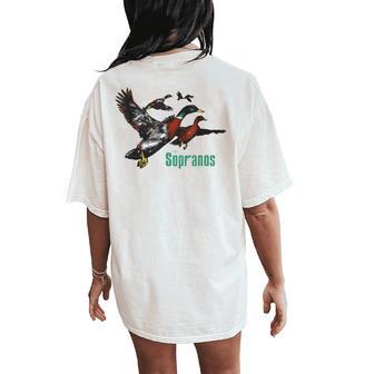 Sopranos Duck Women's Oversized Comfort T-Shirt Back Print - Thegiftio UK