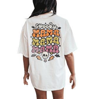 Spooky Mama Mini Mom And Baby Matching Outfits Halloween Women's Oversized Comfort T-Shirt Back Print - Thegiftio UK