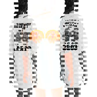 Thanksgiving You Only Like Me For My Breasts Turkey Women's Oversized Comfort T-Shirt Back Print | Mazezy