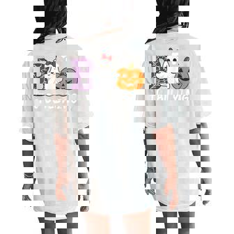 Unity Day Orange Girls Halloween Boo To Bullying Women's Oversized Comfort T-Shirt Back Print | Mazezy