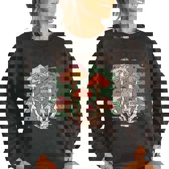 Create Your Own Magic Boho Mushroom Women's Oversized Sweatshirt - Monsterry