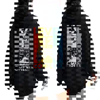 12 Anni Compleanno Ragazzo Ragazza Bambini Regalo Level 12 Felpa con cappuccio oversize da donna con stampa posteriore - Novitaregali