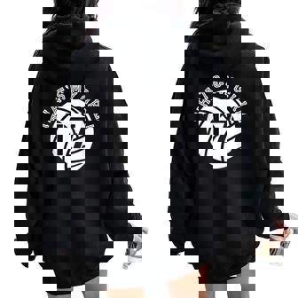 17 Volleyball Player That's My Girl Cheer Mom Dad Team Coach Women Oversized Hoodie Back Print - Monsterry