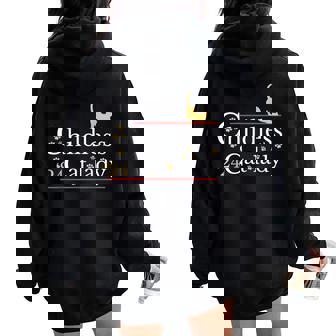2024 Childless Cat Lady Women Oversized Hoodie Back Print | Mazezy