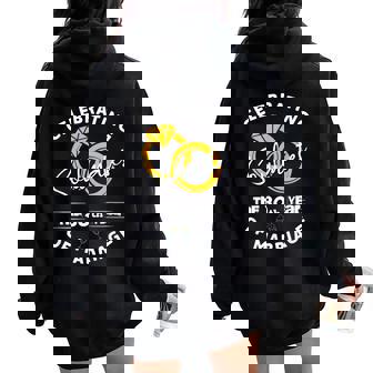 30Th Wedding Anniversary Husband Wife Married Couple Women Oversized Hoodie Back Print - Thegiftio UK
