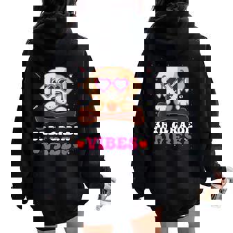 3Rd Grade Vibes Cute Dog Girls First 1St Day Of School Women Oversized Hoodie Back Print - Thegiftio UK