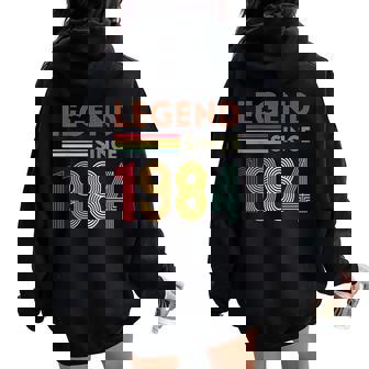40Th Birthday Man Woman 40 Years Old 1984 Women Oversized Hoodie Back Print - Thegiftio UK