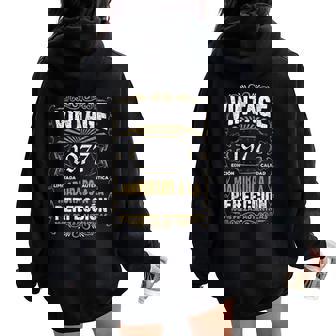 47 Cumpleaños 47 Años Hombre Intage 1977 Regalo Women Oversized Hoodie Back Print - Regaloses