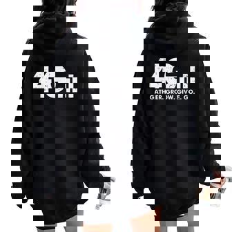 4G Gather Grow Give Go God Jesus Faith Quote Christian Women Oversized Hoodie Back Print - Monsterry