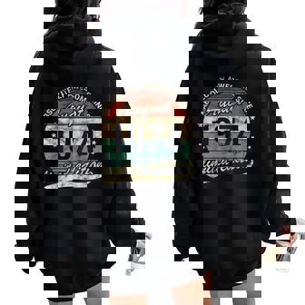 50 Cumpleaños Impresionante Agosto 1974 Hombre Women Oversized Hoodie Back Print - Regaloses