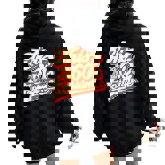 This Is My 60S Costume 60'S Party Love Peace Groovy Retro Women Oversized Hoodie Back Print - Thegiftio UK