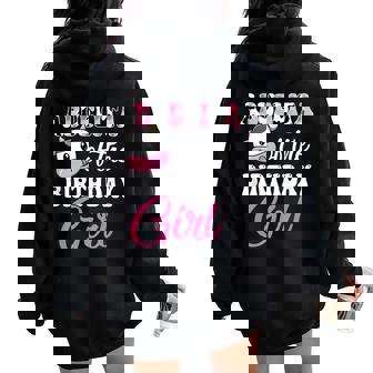 Abuelita Of The Birthday Girl Farm Cow 1St Birthday Girl Women Oversized Hoodie Back Print | Mazezy