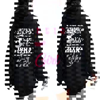 Abuelito Of The Birthday Girl Farm Cow 1St Birthday Girl Women Oversized Hoodie Back Print | Mazezy