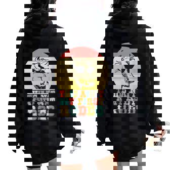 This Ain't My First Rodeo Cow With Aviator Sunglasses Meme Women Oversized Hoodie Back Print - Monsterry