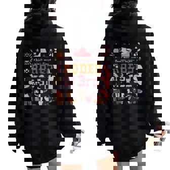 This Ain't My First Rodeo Its My 3Rd Girl Birthday Outfit Women Oversized Hoodie Back Print - Monsterry