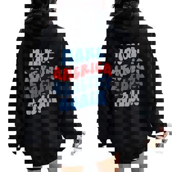 Make America Healthy Again Maha For Women Women Oversized Hoodie Back Print | Mazezy