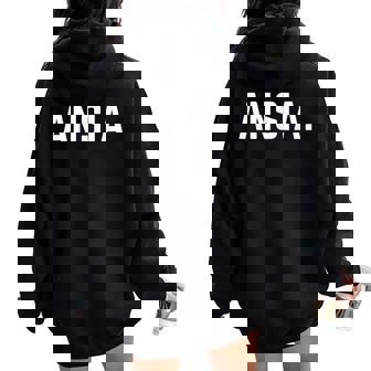 Ansia Divertente Sarcastica Ironica Uomo Donna Anti Stress Felpa con cappuccio oversize da donna con stampa posteriore - Novitaregali