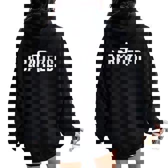 Baptized Baptism And Born Again Christian Faith Women Oversized Hoodie Back Print | Seseable UK