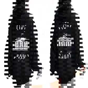 Best Freshman Future President Women Women Oversized Hoodie Back Print - Monsterry