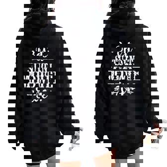 Best Student Midwife Ever White Text Natural Birth Women Oversized Hoodie Back Print - Monsterry