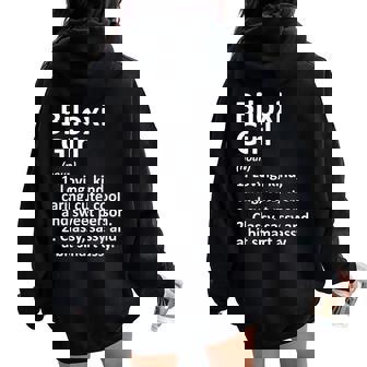 Biloxi Girl Ms Mississippi City Home Roots Women Oversized Hoodie Back Print - Monsterry