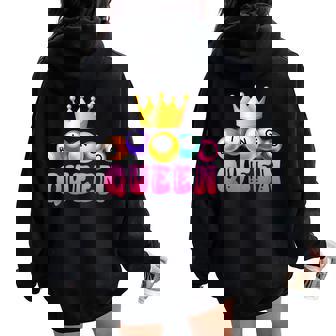 Bingo Queen Bingo Player Bingo Lover Bingo Women Oversized Hoodie Back Print - Thegiftio UK