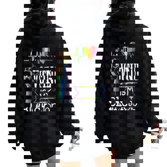 Black Jobs T Voting Is My Black Job Vote Women Women Oversized Hoodie Back Print | Mazezy
