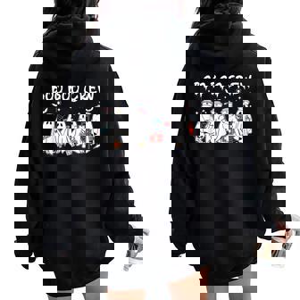 Boo Boo Crew Cute Ghost Nurses Halloween Scrub Top Women Oversized Hoodie Back Print | Mazezy