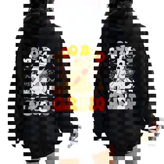 Boo Boo Crew Ghost Nurse Retro Halloween Nursing Rn Women Oversized Hoodie Back Print - Thegiftio UK