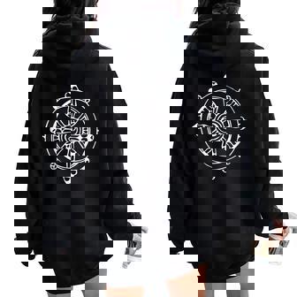 Bouddhisme Mandala Bouddha Yoga Méditation Zen Namaste Sweat à capuche oversize pour femme avec imprimé dans le dos - Cadeauxyz